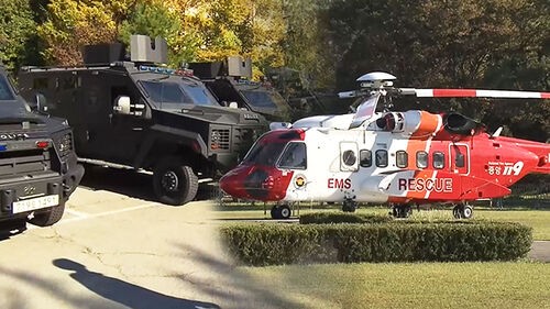 한미정상회담 D-1…갑호비상 장갑차·헬기 배치