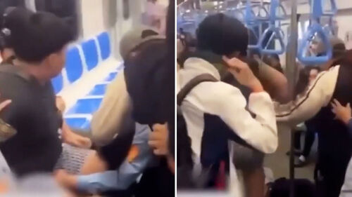 경비원에 달려들어 무차별 폭행…베트남 지하철서 발칵