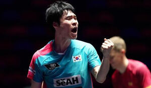 탁구 장우진, WTT 챔피언스서 대만 린윈루 꺾고 8강행