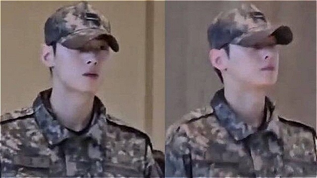 차은우 일병, APEC 행사장서 포착…"세계인이 놀랄 늠름 자태"