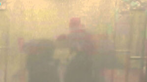 "앞이 안 보여, 빨리 도망"…달리는 열차서 소화기 '펑'