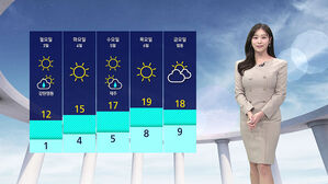 날씨 - 12시 뉴스(안수진)
