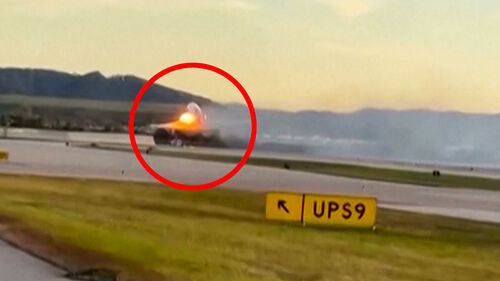 이륙 중 날개에 불 활활…미 화물기 추락 7명 사망