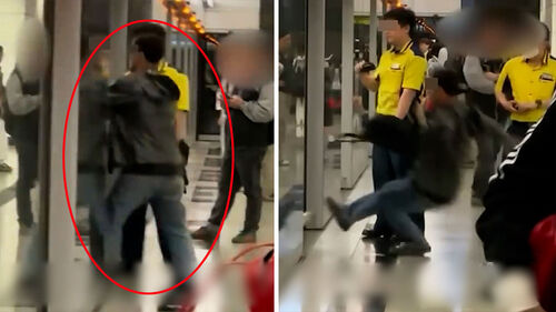 "못 가!" 지하철 문에 몸 '쑤욱'…난동부리다 결국