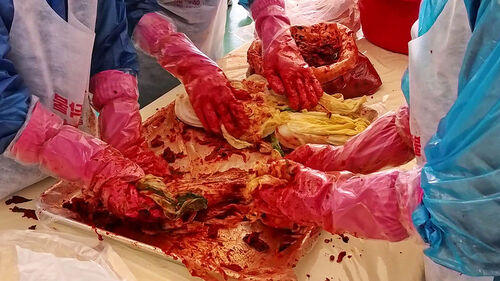 드라이브 스루로 김장을?…괴산 "김장하러 오세요"