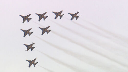 블랙이글스 급유 거부…군악대 방일 보류