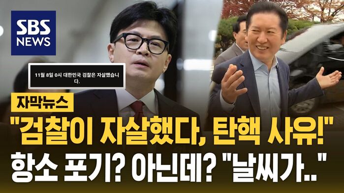 [자막뉴스] "검찰이 자살했다"·"명백한 탄핵 사유"…"포기 아니라 자제"