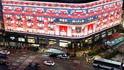 인증샷 성지 노린다…1년 기다린 백화점 트리 전쟁