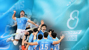 OK저축은행, 부산서 첫 홈 경기…대한항공 승리