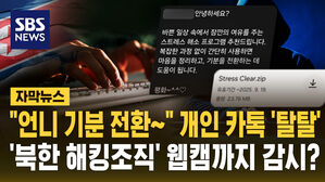 [자막뉴스] "언니 기분 전환∼" 개인 카톡 '탈탈'…'북한 해킹조직' 웹캠까지 감시?