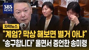 [자막뉴스] 계엄 선포하고 온 윤석열 "막상 해보면 별거 아니다"…"송구합니다" 울먹이며 증언한 송미령