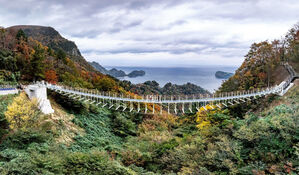 울릉 '울렁다리' 준공…길이 94.6ｍ 해안 도보 명소