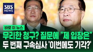 [바로이뉴스] 무리한 청구?' 질문에 "제 입장은"…두 번째 구속심사 '이번에도 기각?'