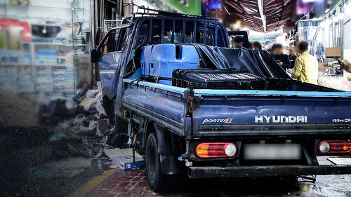 차량-사람 뒤엉키는 시장…"진입 제한해야"