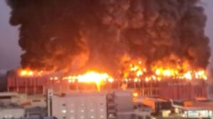 천안 이랜드물류센터서 큰 불…대응 1단계 발령