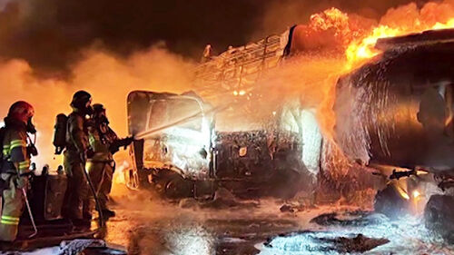 유조차 등 13대 '쾅쾅쾅'…2명 사망·4명 부상