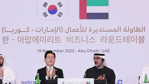 한-UAE 비즈니스 테이블…이 대통령, 오늘 밤 이집트로