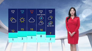 [날씨] 저녁엔 다시 기온 '뚝'…전국 하늘 '흐림'