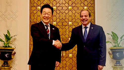 이집트와 정상회담…"SHINE 이니셔티브로 상생"