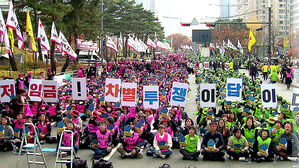 [아리]급식&middot;돌봄 릴레이 파업 돌입..33퍼센트 대체 급식 (OK)