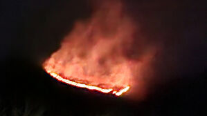 건조특보 속 강원 양양군 산불&hellip;인근 주민 대피 권고