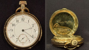 경매서 34억 원에&hellip;침몰시각에 멈춘 타이타닉 승객 금시계