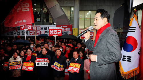 텃밭 찾아가 여당 규탄…"제대로 싸우는 게 혁신"