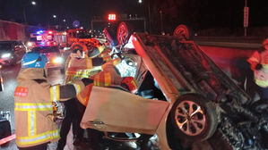 수도권1순환고속도로서 전복 차량 5중 추돌 사고&hellip;1명 사망