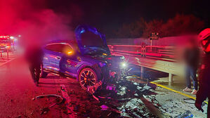 정읍 교차로서 역주행 외제차 충돌사고&hellip;4명 사상