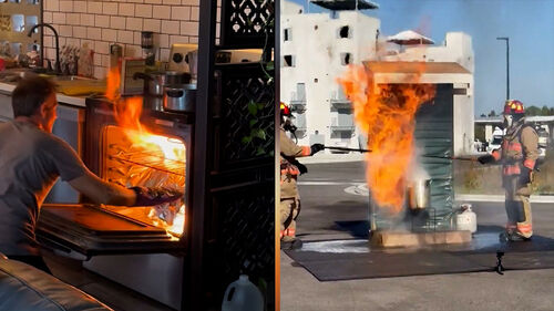 요리하려다 불기둥…"해마다 4천 건" 주의 당부한 정체