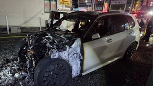 모델하우스 응대 불만에 차량 불 지른 50대 구속&hellip;"도주 우려"