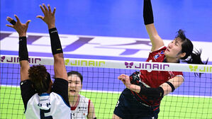 '정지윤 17점' 현대건설, GS 완파하고 2위 도약