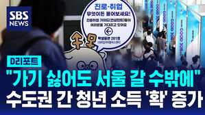 [D리포트] 이러니 서울 가지&hellip;수도권 간 청년 소득 22.8% 증가