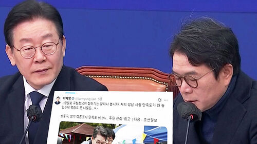 "잘하긴 잘해" SNS에 시끌…야 "선거개입 신호탄"