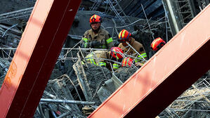 광주 도서관 공사장 붕괴…2명 사망·2명 실종