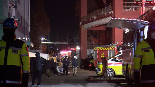 광주대표도서관 붕괴로 2명 사망…2명 매몰, 밤샘 수색