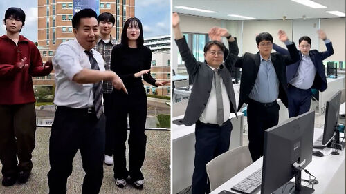 "100만 터졌다" 영상 속 남성 정체…정장 입고 댄스