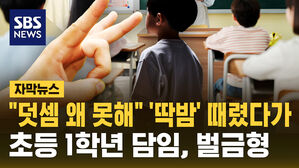 [자막뉴스] "덧셈 왜 못해" '딱밤' 때렸다가&hellip;초등 1학년 담임, 벌금형