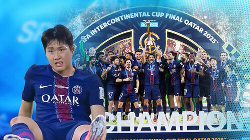 이강인 부상 교체…PSG '올해 6관왕'
