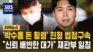 [자막뉴스] '박수홍 돈 횡령' 친형 법정구속&hellip;"신뢰 배반한 대가" 재판부 일침