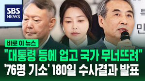 [바로이뉴스] "대통령 등에 업고 국가 무너뜨려"&hellip;'76명 기소' 180일 수사결과 발표