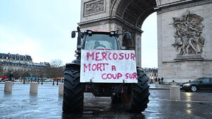 '남미 FTA 반대' 프랑스 농민들 트랙터 끌고 파리 진입