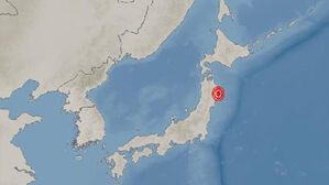 일본 동부 이와테현 모리오카시 규모 5.1 지진