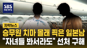 [자막뉴스] 한국 승무원 치마 몰래 촬영&hellip;40대 일본인 "자녀들 봐서라도" 선처 구해