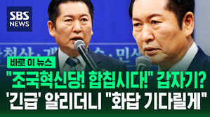 [바로이뉴스] "조국혁신당! 합칩시다!" 갑자기? '긴급' 알리더니 "화답 기다릴게"