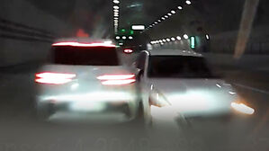 터널 안에서 앞차 급정거&hellip;느닷없이 날아든 공포의 정체