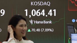 '천스닥' 돌파 코스닥, 7% 급등 마감&hellip;시가총액 사상 최대