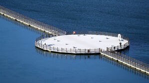 '꽁꽁'&middot;'출렁'&hellip;부교 경계로 겨울철마다 갈라지는 속초 영랑호