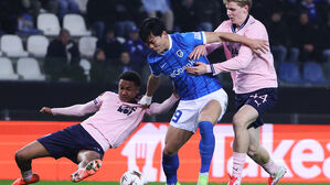 오현규 골대 불운&hellip;헹크, 말뫼 눌렀지만 골득실 차로 PO행