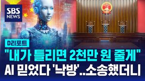 [글로벌D리포트] "내가 틀리면 2천만 원 줄게"&hellip;'발등 찍은' AI에 소송 했더니